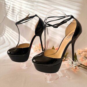 Mary Janes : Black. Patent Leather, Platforms, NWB
